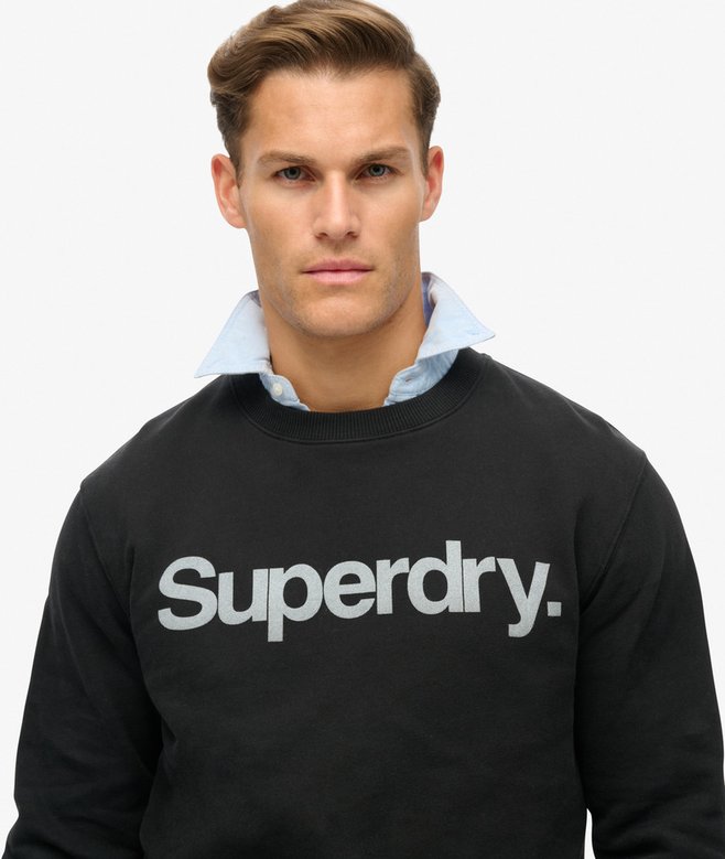 superdry Sudadera suelta de cuello redondo City Ofertas de temporada