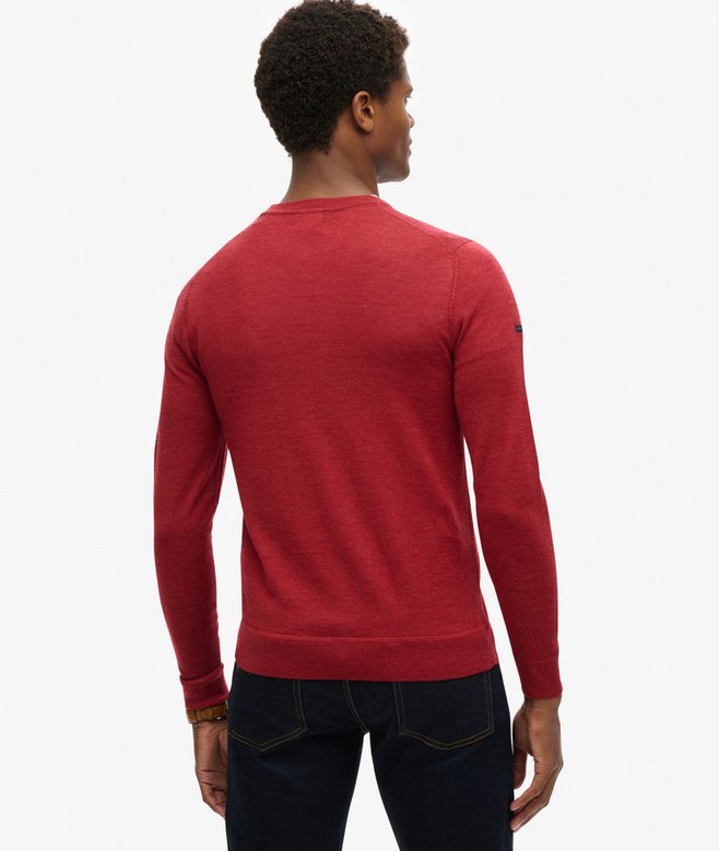 superdry Jersey de lana merina de cuello redondo Liquidación