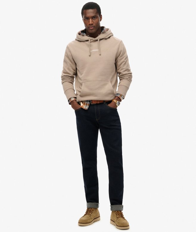 superdry Sudadera de corte holgado con capucha y micrologotipo estampado Oferta especial