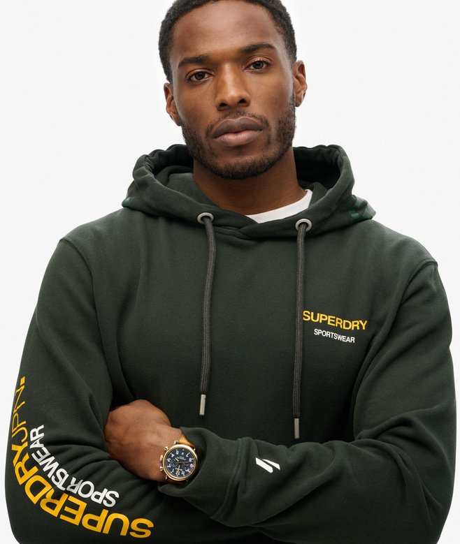 superdry Sudadera suelta con capucha y logotipo Sportswear Últimos 2 días