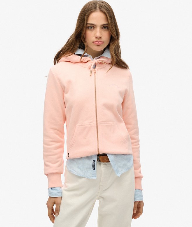 superdry Sudadera con capucha cremallera y logo Essential Solo hoy