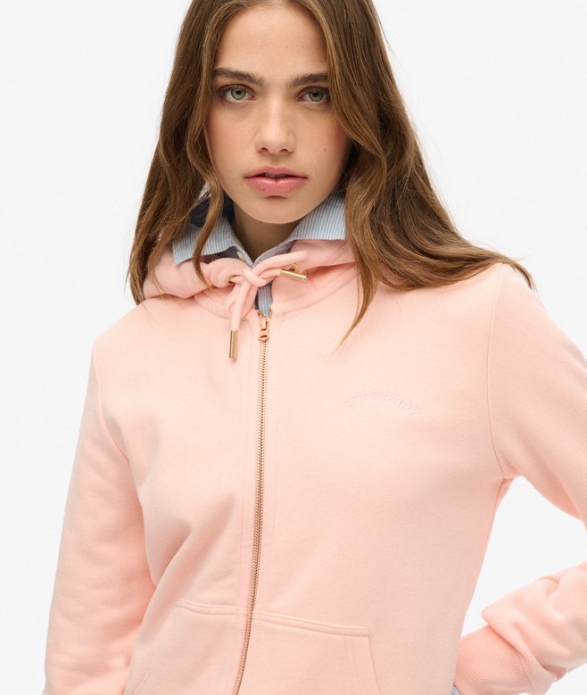 superdry Sudadera con capucha cremallera y logo Essential Solo hoy