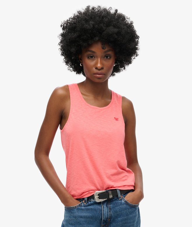 superdry Camiseta sin mangas con amplio escote redondo