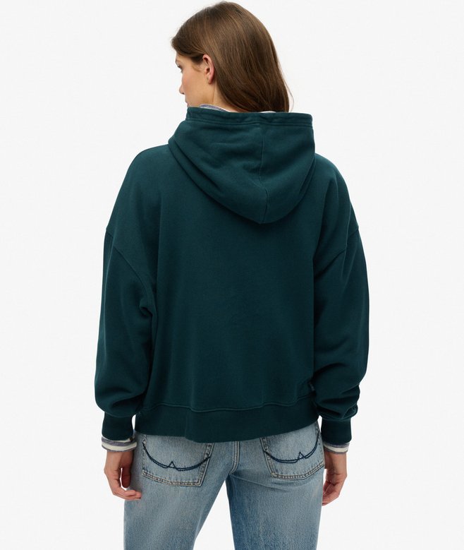 superdry Sudadera de corte relajado con capucha Athletic Essentials Grandes descuentos