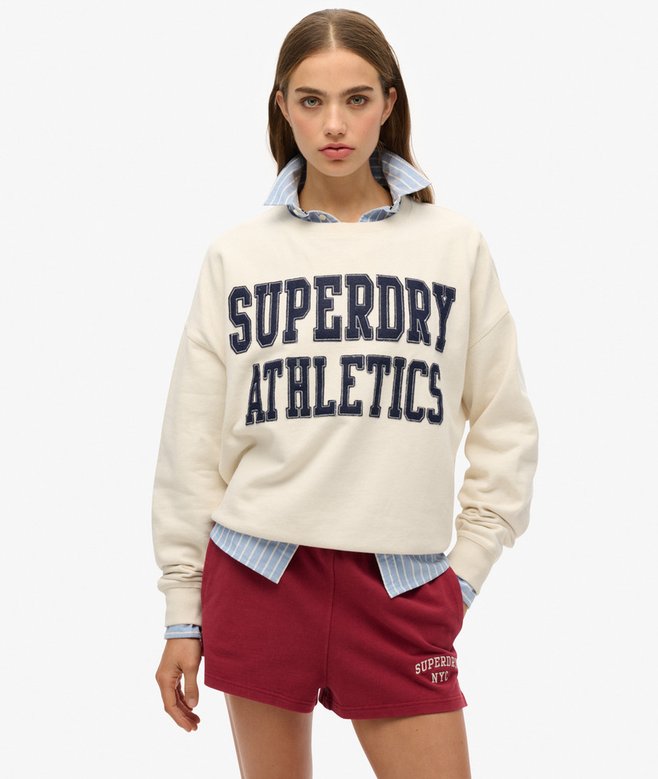 superdry Sudadera de corte holgado y aplique Athletic Essentials Liquidación