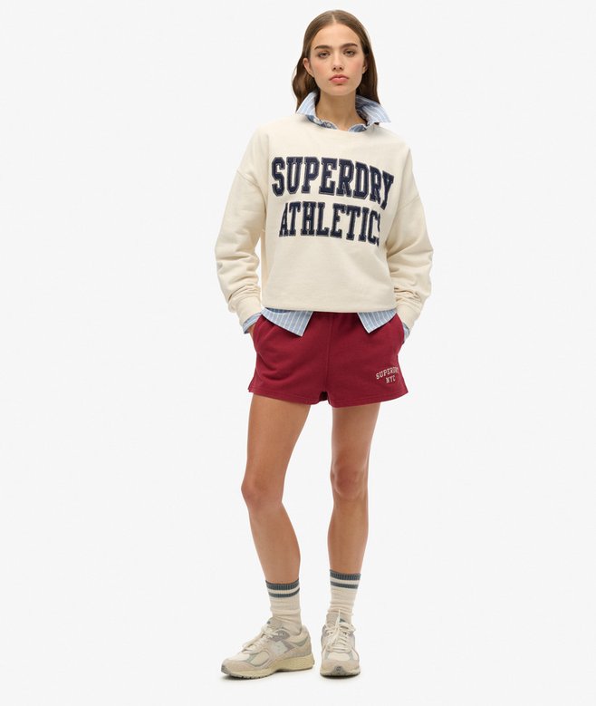 superdry Sudadera de corte holgado y aplique Athletic Essentials Liquidación