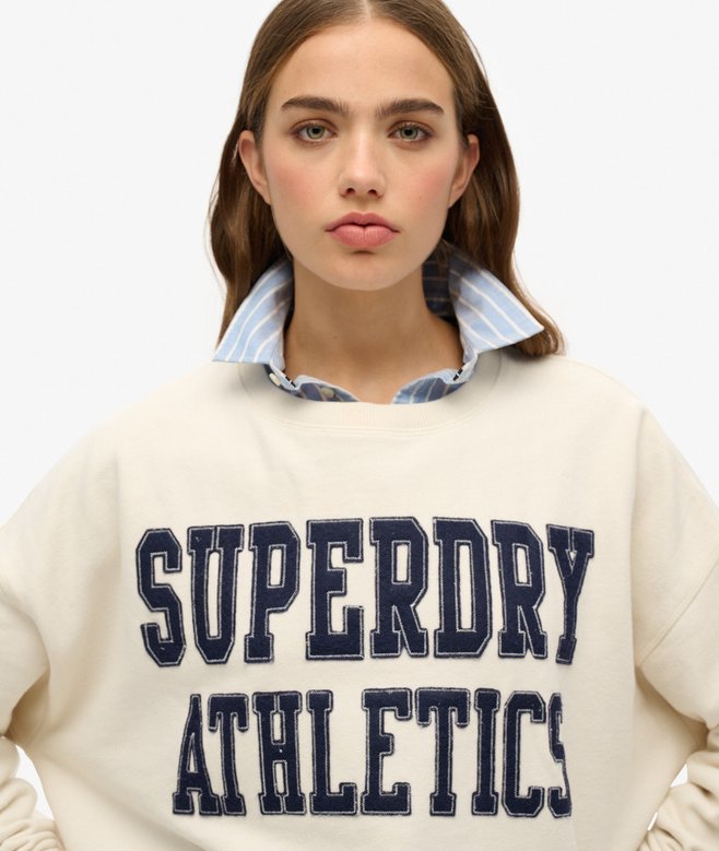 superdry Sudadera de corte holgado y aplique Athletic Essentials Liquidación