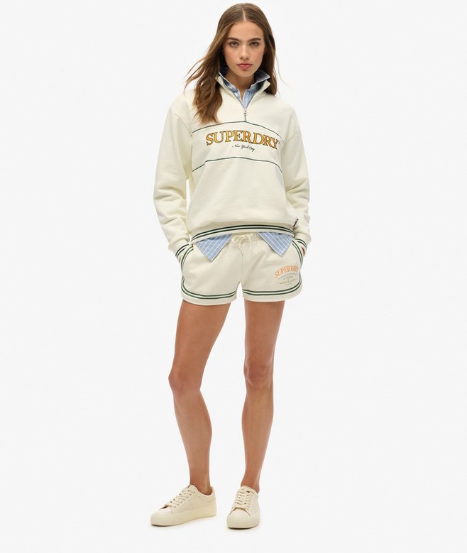 superdry Sudadera holgada con capucha y media cremallera Country Club Tienda de fábrica