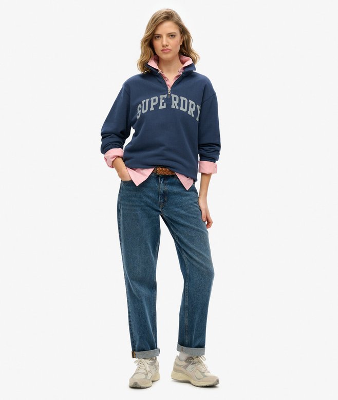 superdry Sudadera de media cremallera de cuello alto Athletic Essentials Descuento por venta flash