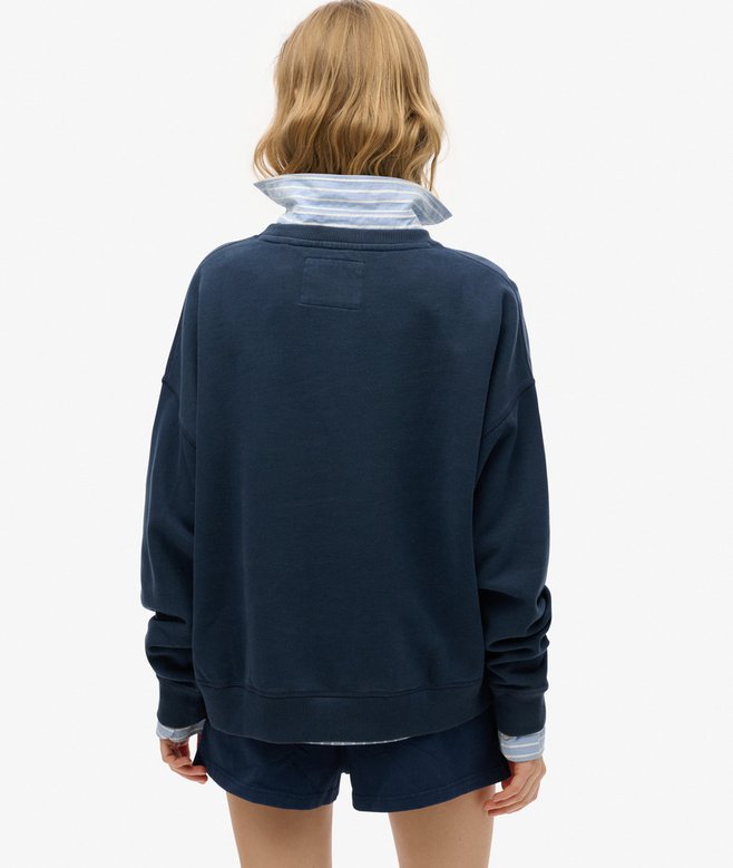 superdry Sudadera de corte holgado y aplique Athletic Essentials Ofertas especiales
