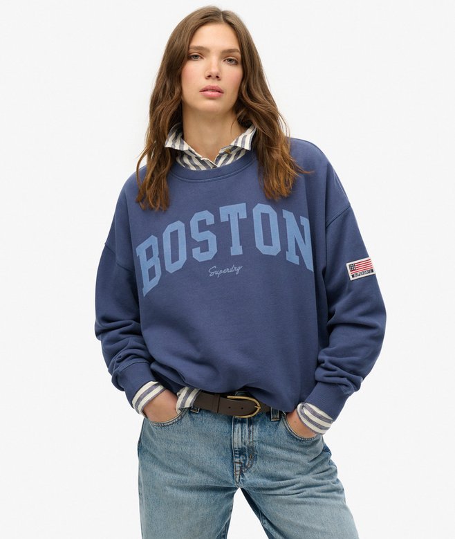 superdry Sudadera de cuello redondo y corte holgado Athletic Essentials Grandes ahorros