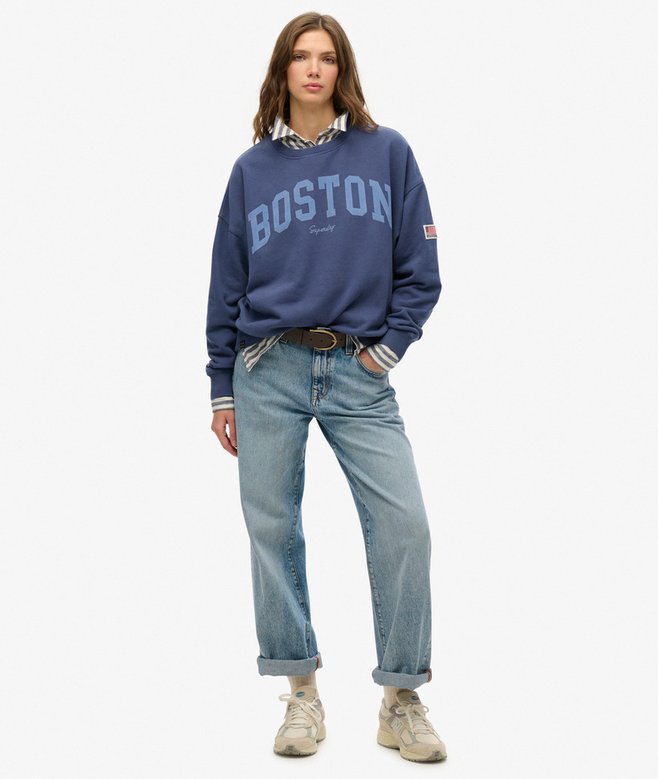superdry Sudadera de cuello redondo y corte holgado Athletic Essentials Grandes ahorros