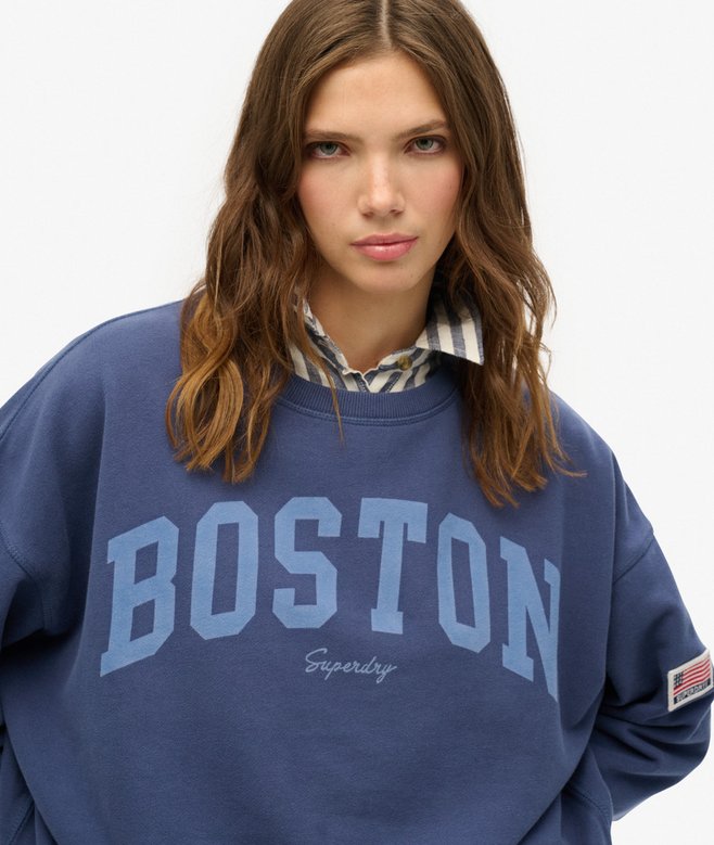 superdry Sudadera de cuello redondo y corte holgado Athletic Essentials Grandes ahorros