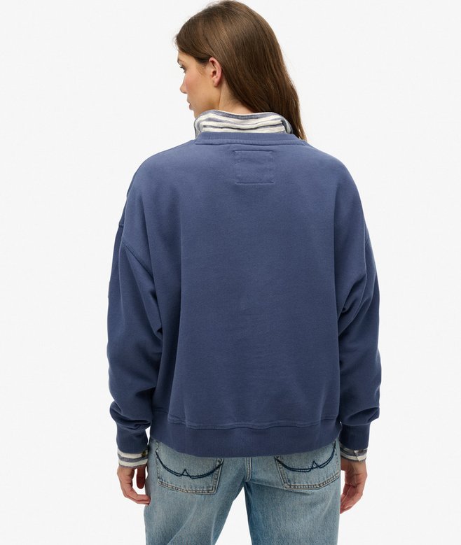 superdry Sudadera de cuello redondo y corte holgado Athletic Essentials Grandes ahorros