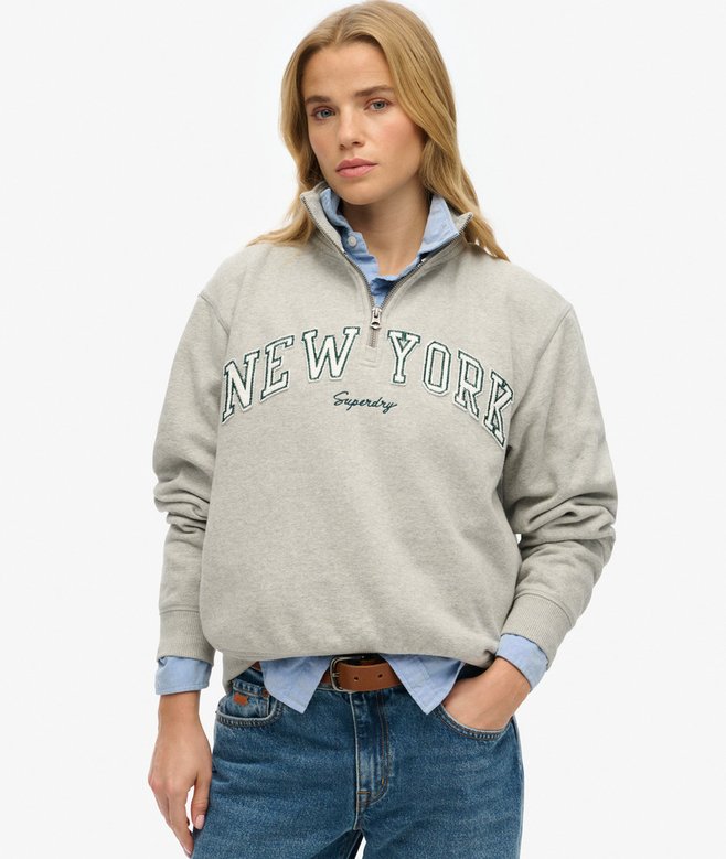 superdry Sudadera con media cremallera y aplique Athletic Essentials 2025