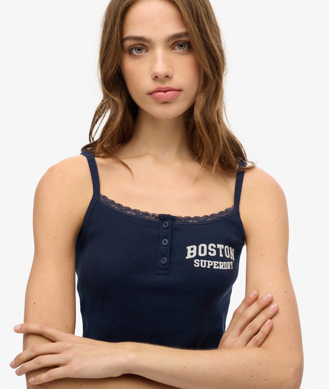 superdry Camiseta gráfica de tirantes con botones Athletic Essentials En línea
