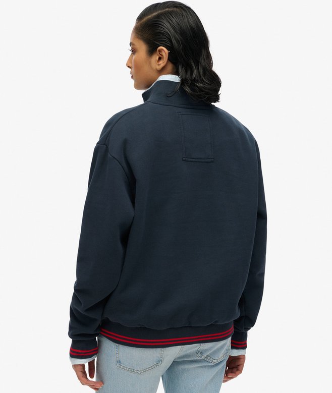 superdry Sudadera holgada con capucha y media cremallera Country Club Gran oferta
