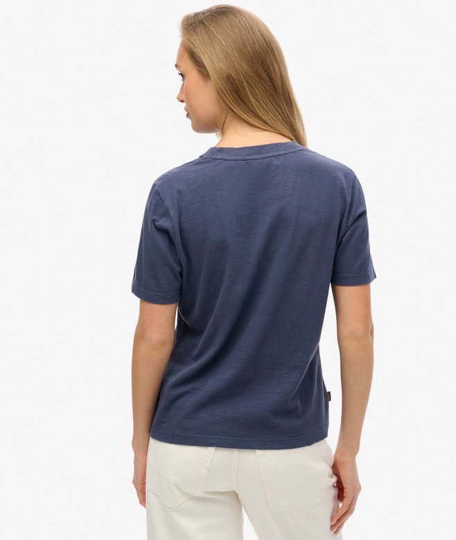superdry Camiseta lavada con logotipo Essential Ventas relámpago