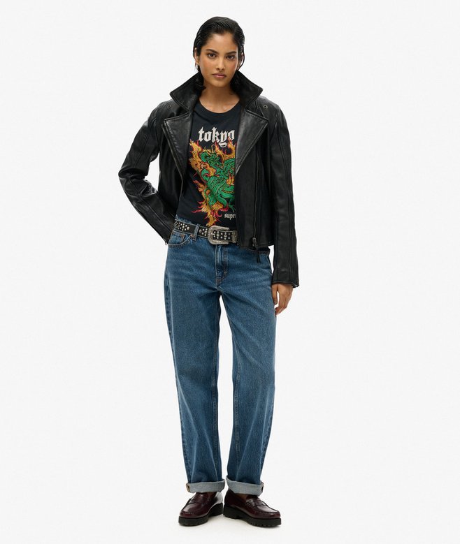 superdry Camiseta de corte relajado con motivo de tatuaje Neo Trad Descuento