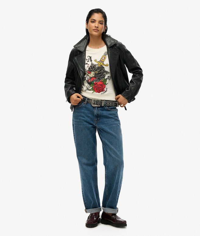 superdry Camiseta de corte relajado con motivo de tatuaje Neo Trad Liquidación