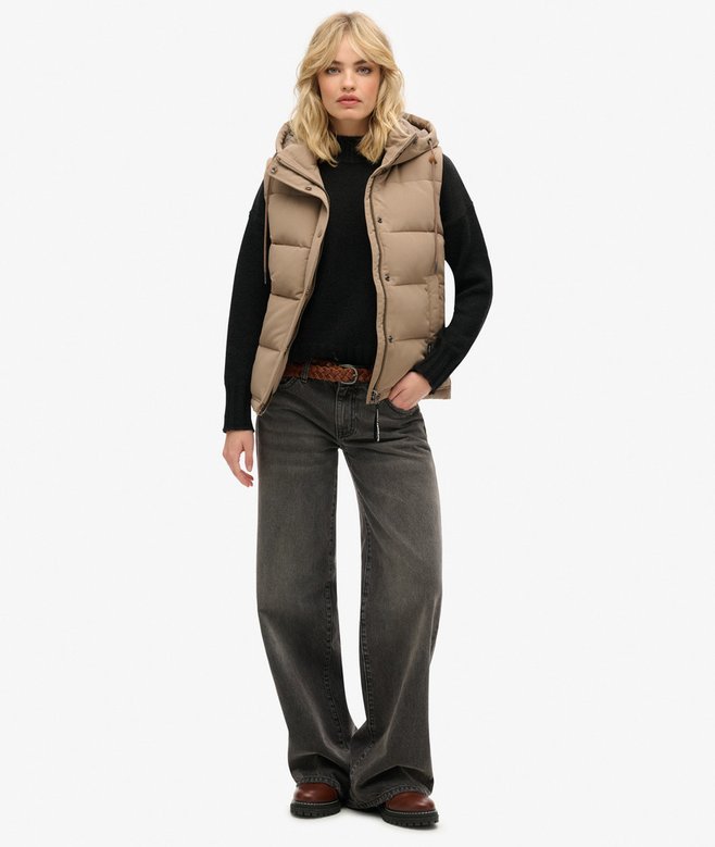 superdry Chaleco acolchado con capucha Everest Envío gratis