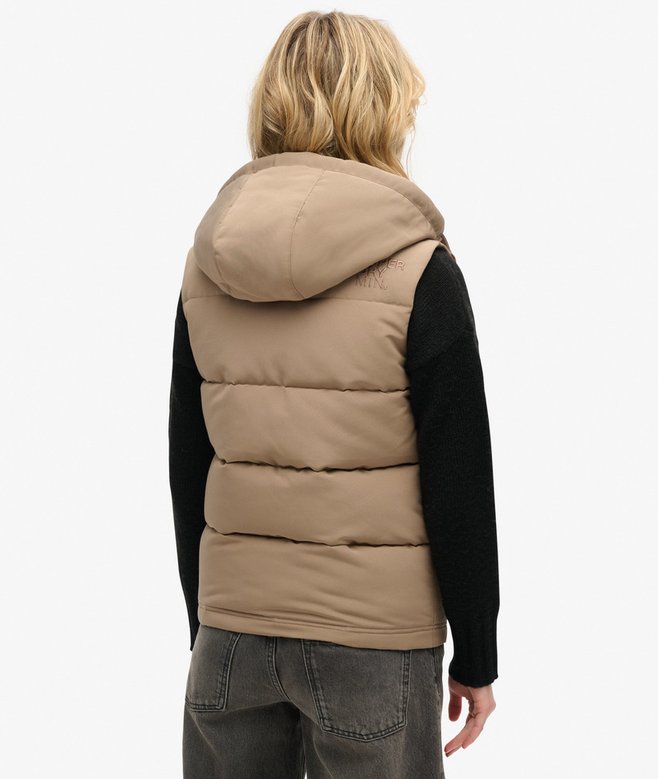 superdry Chaleco acolchado con capucha Everest Envío gratis