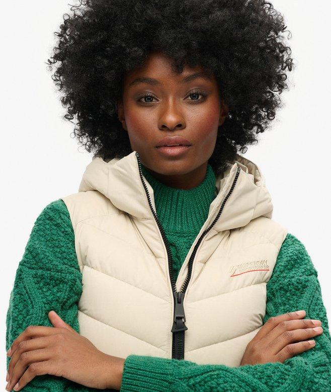 superdry Chaleco acolchado de microfibra con capucha Últimos 3 días