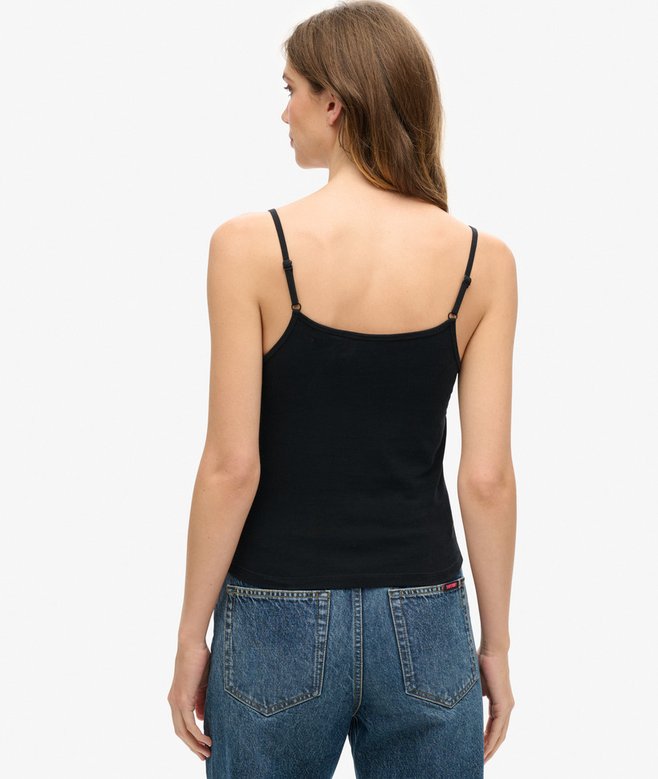 superdry Camiseta de tirantes entallada con logotipo Sportswear ÚLTIMAS EDICIONES