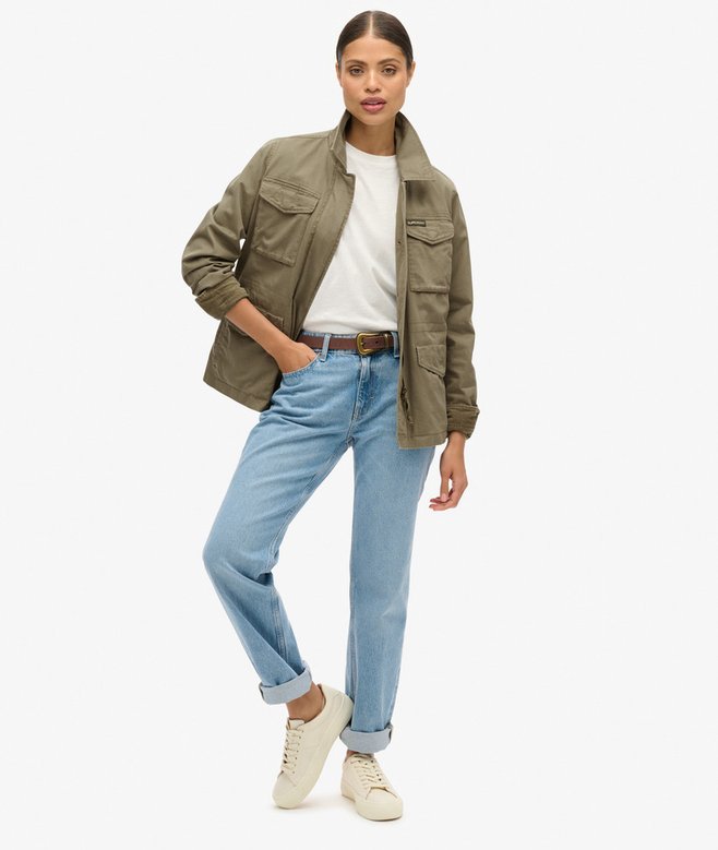 superdry Chaqueta militar bordada M65 Precio de fábrica