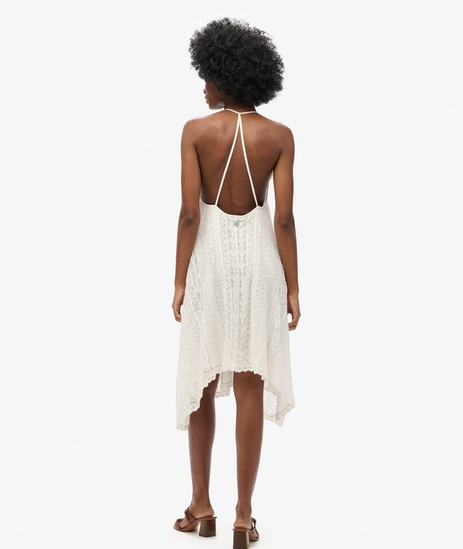 superdry Vestido midi íntegramente confeccionado en encaje Promoción por tiempo limitado