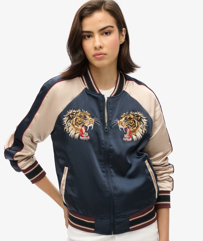 superdry Chaqueta vintage con bordado Sukajan Oferta especial de fábrica