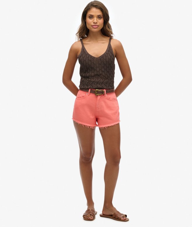 superdry Pantalones cortos vaqueros de talle alto