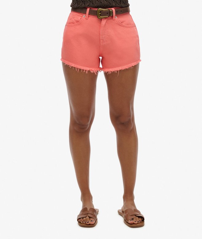 superdry Pantalones cortos vaqueros de talle alto Envío internacional gratuito