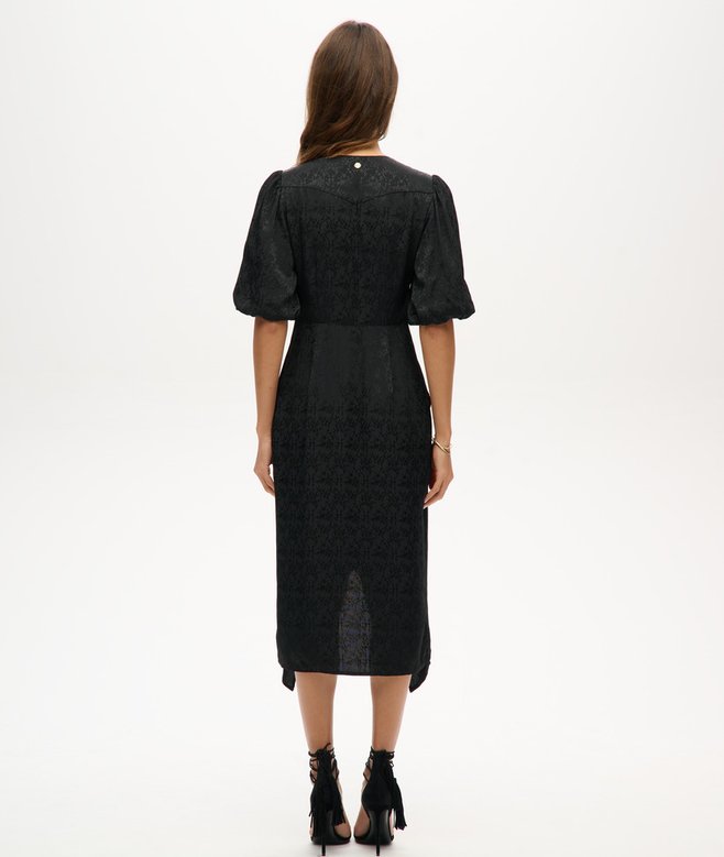 superdry Vestido midi de manga corta Tienda de fábrica