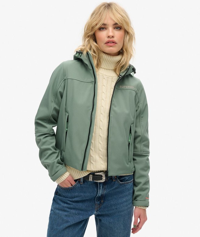 superdry Chaqueta con capucha de tejido softshell Trekker Última moda