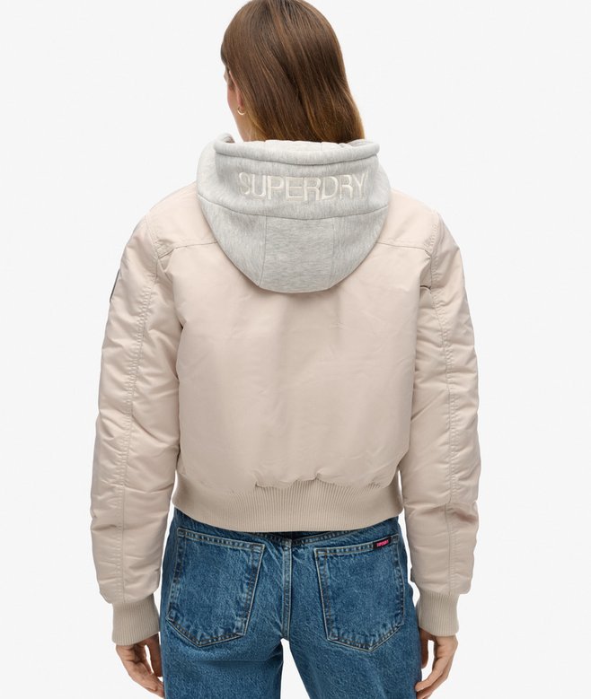 superdry Cazadora bómber con capucha Ofertas especiales
