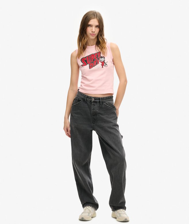 superdry Camiseta sin mangas ajustada con adornos Retro En oferta