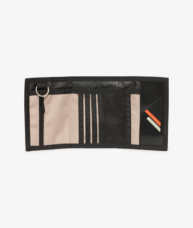 superdry Cartera plegable de lona de diseño tríptico Ofertas especiales