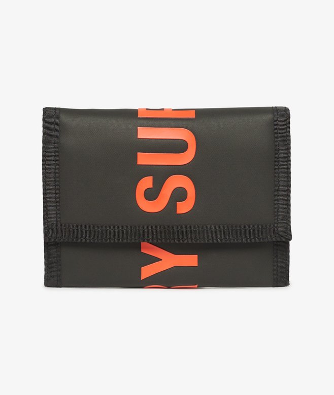 superdry Cartera plegable de lona de diseño tríptico Grandes ahorros