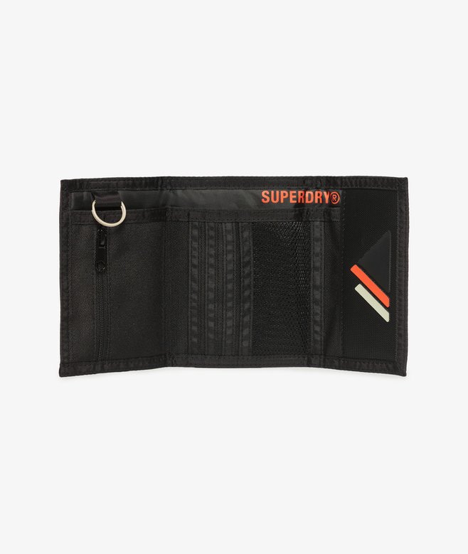 superdry Cartera plegable de lona de diseño tríptico Grandes ahorros