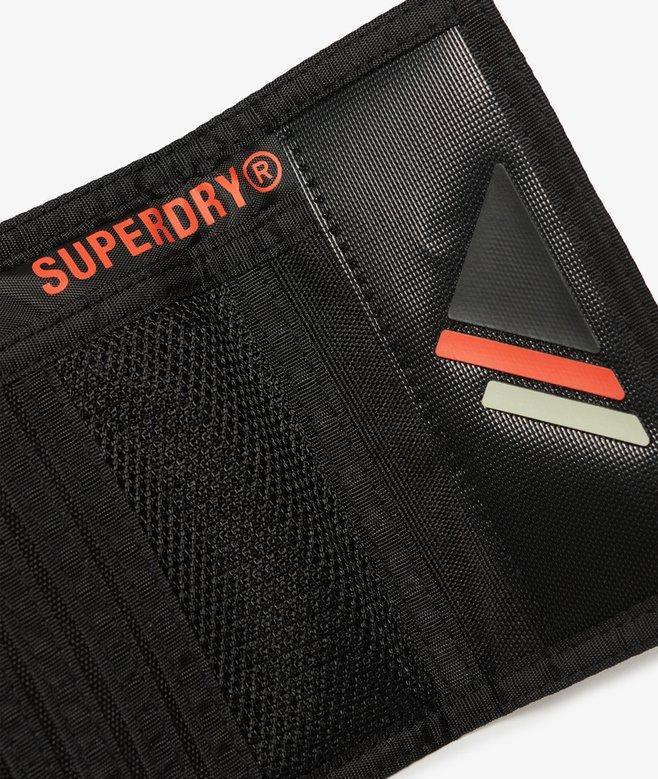 superdry Cartera plegable de lona de diseño tríptico Grandes ahorros