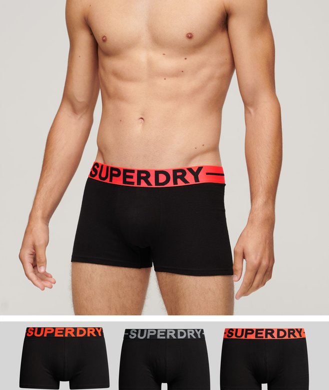 superdry Pack de tres calzoncillos de corte clásico de algodón orgánico Rebajas baratas