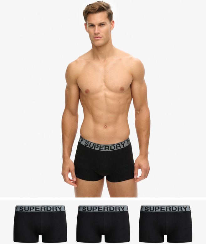 superdry Pack de tres calzoncillos de corte clásico de algodón orgánico Rebajas online
