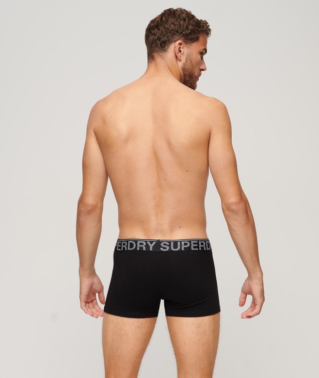 superdry Pack de tres calzoncillos de corte clásico de algodón orgánico Oferta especial