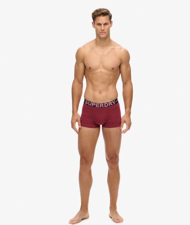 superdry Pack de tres calzoncillos de corte clásico de algodón orgánico ÚLTIMAS EDICIONES