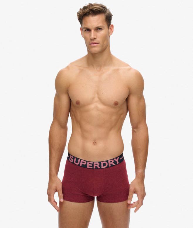 superdry Pack de tres calzoncillos de corte clásico de algodón orgánico ÚLTIMAS EDICIONES