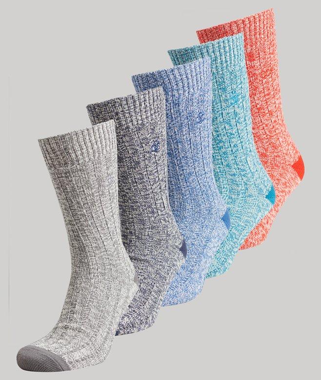 superdry Conjunto para regalo de calcetines unisex de algodón orgánico Promoción por tiempo limitado