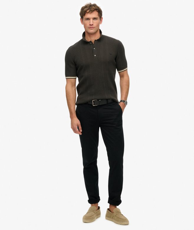 superdry Polo de punto texturizado de manga corta Oferta exclusiva