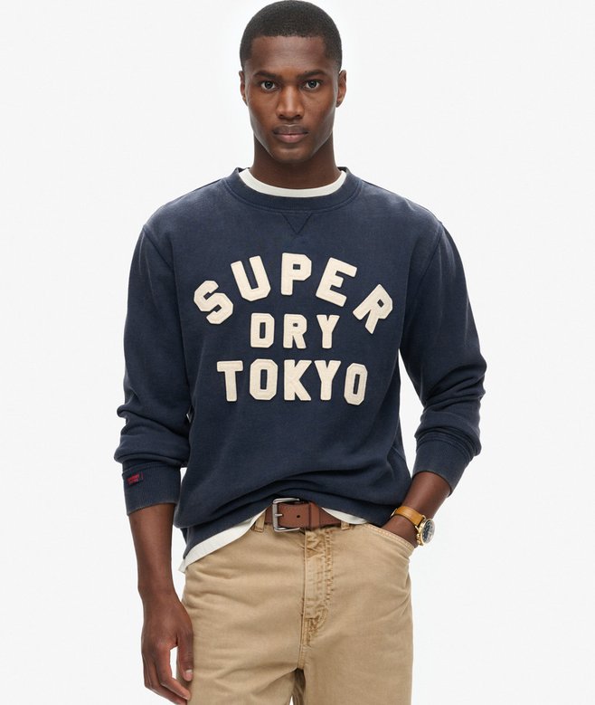 superdry Sudadera de cuello redondo Vintage Athletic