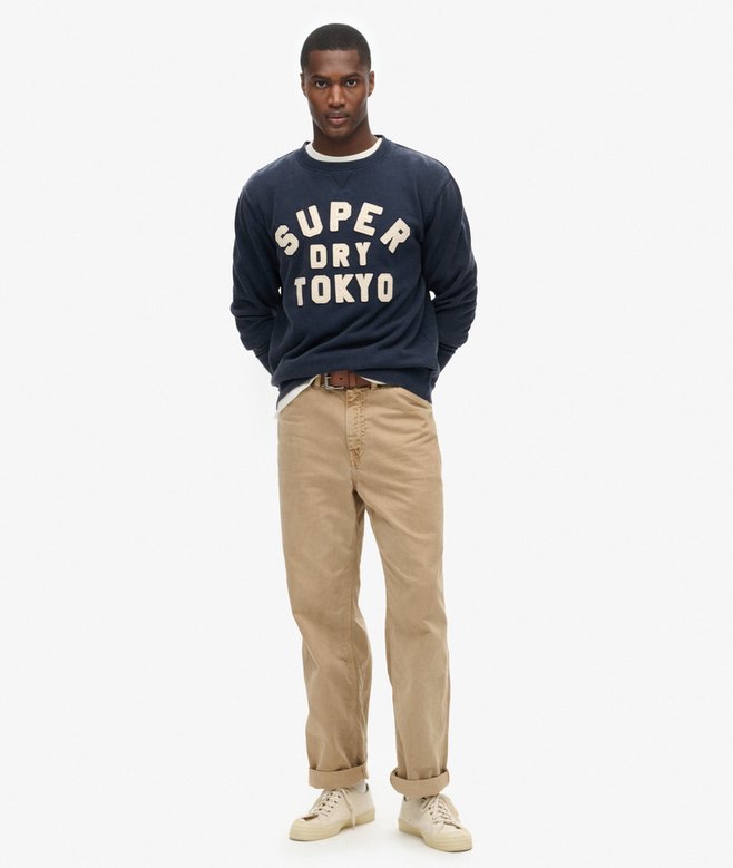 superdry Sudadera de cuello redondo Vintage Athletic Ofertas de temporada